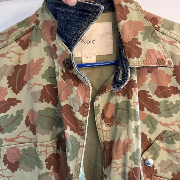 Koto Leaf print camo jacket - Picture 4 of 7